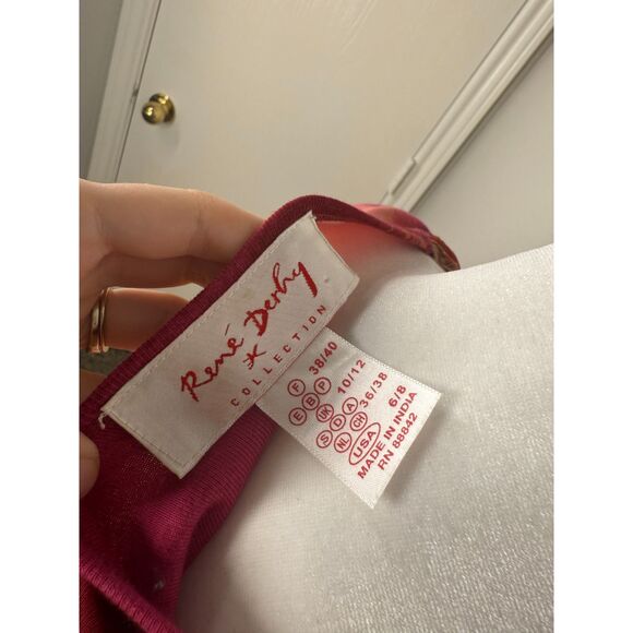 Vtg Y2k Rene Derhy Womens Red Babydol Tank Sz 6/8 Asian Fairycore Artsy Whimsy - Picture 8 of 11